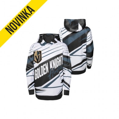 NHL, mikina, ADEPT, QUARTERBACK, PULLOVER, SUBLIMATED, HOODIE, LAS, VEGAS, GOLDEN, KNIGHTS, JR, detská